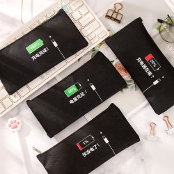 充電量造型筆袋 創意文具收納袋 帆布學生鉛筆盒 創意筆袋 充電量造型筆袋 創意文具收納袋 帆布學生鉛筆盒 創意筆袋