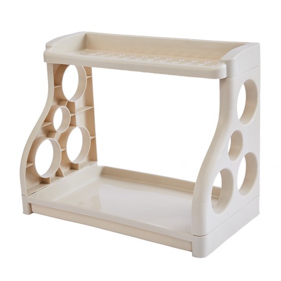 廚房雙層收納架 多功能兩層超省空間置物架 多功能刀具調味料收納架