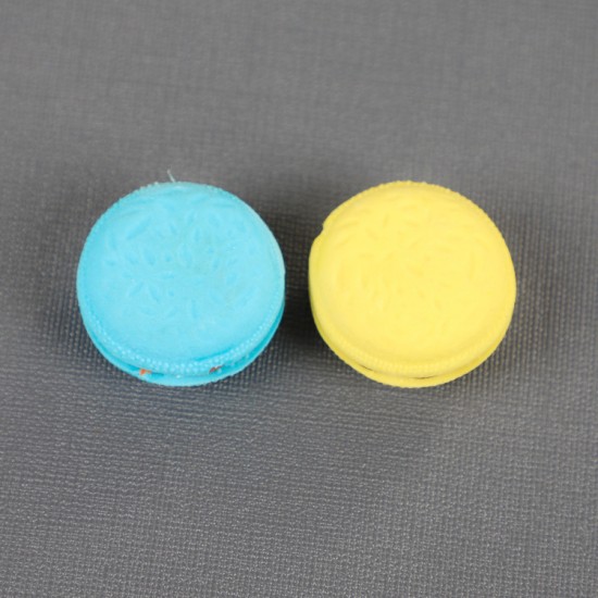 創意麵包造型橡皮擦 馬卡龍組合夾心橡皮擦 學生文具 擦子 5個裝