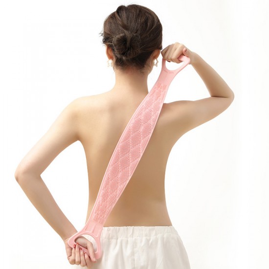 雙面矽膠搓背神器 矽膠沐浴條 創意後背洗澡刷 雙面強力搓澡巾