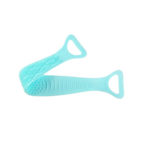 雙面矽膠搓背神器 矽膠沐浴條 創意後背洗澡刷 雙面強力搓澡巾