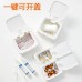 按鍵式分隔收納盒 簡約辦公文具收納盒 抽屜小物整理盒 置物盒