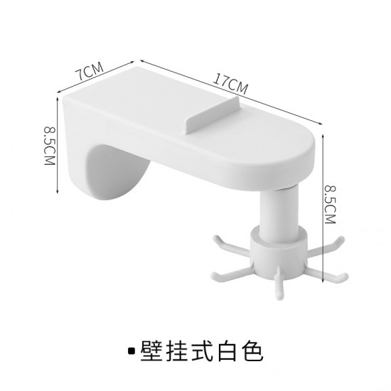 旋轉廚具收納掛勾 創意壁掛式鍋鏟刀具掛架 簡約廚房掛勾