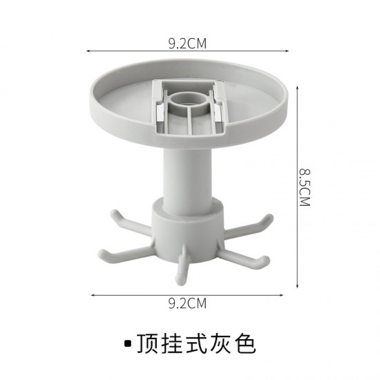 旋轉廚具收納掛勾 創意壁掛式鍋鏟刀具掛架 簡約廚房掛勾