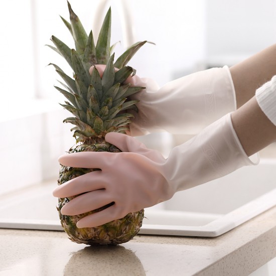 半透明橡膠手套 居家清潔手套 防滑耐用廚房手套 洗衣洗碗手套