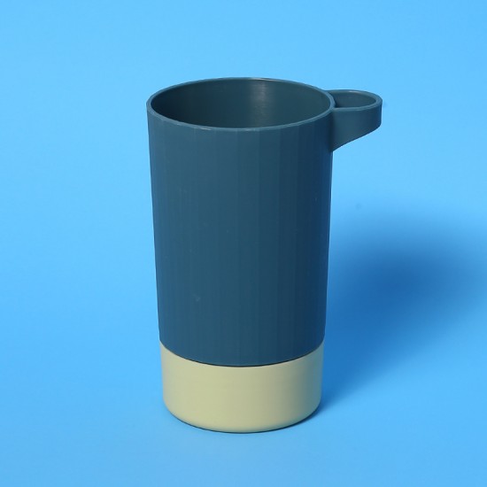 北歐撞色牙刷架漱口杯 簡約雙色牙刷杯 雙層塑膠杯 旅行必備牙刷杯