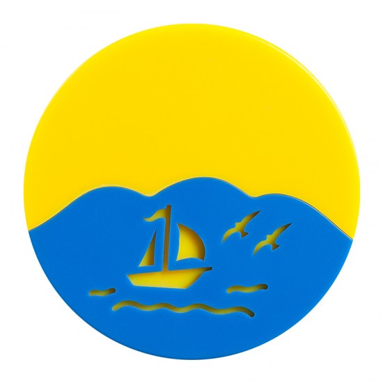 智能LED感應小夜燈 創意帆船圖案感應燈 插頭設計小夜燈