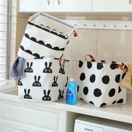 棉麻布藝收納籃 小清新收納籃 創意玩具收納籃 居家必備髒衣籃