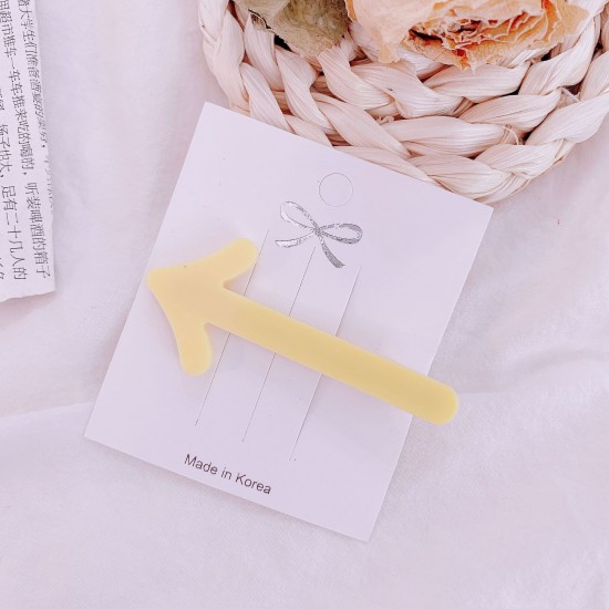 創意箭頭造型瀏海夾 簡約純色箭頭鴨嘴夾 創意頭飾 髮夾