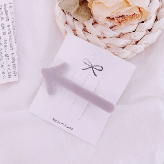 創意箭頭造型瀏海夾 簡約純色箭頭鴨嘴夾 創意頭飾 髮夾