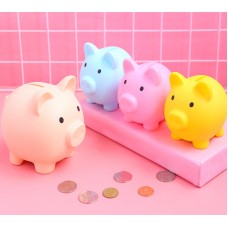 小豬造型存錢筒 創意多色可愛小豬存錢筒 小豬公 耐摔存錢筒