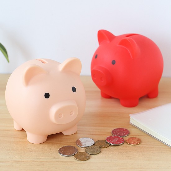 小豬造型存錢筒 創意多色可愛小豬存錢筒 小豬公 耐摔存錢筒