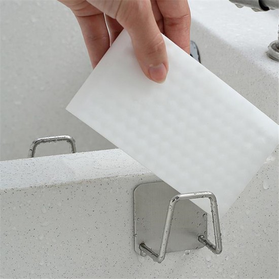 水槽不鏽鋼置物架 不鏽鋼海綿瀝水架 多功能瀝水置物架 菜瓜布架