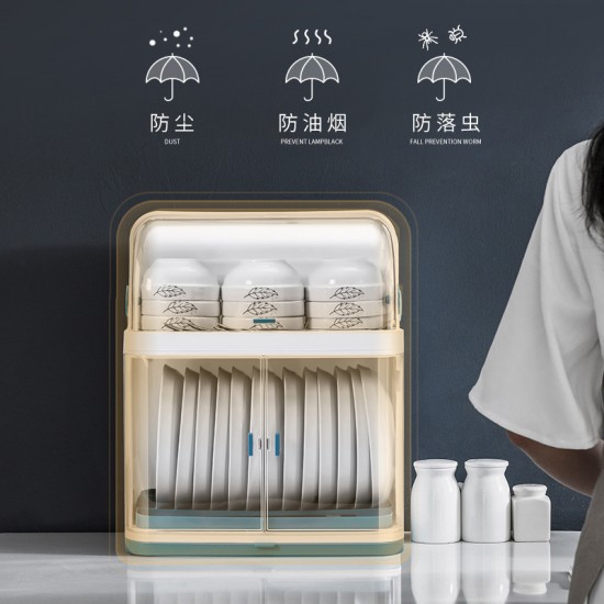 廚房餐具收納架 多功能碗盤餐具收納整理櫃 簡約廚房收納櫃 置物架