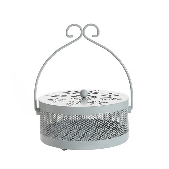 手提鐵藝蚊香盤 創意裝飾蚊香盤 鐵藝蚊香收納盒 蚊香架