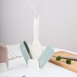 防塵飯匙收納架 創意可站立自動開盒飯匙架 飯匙的家