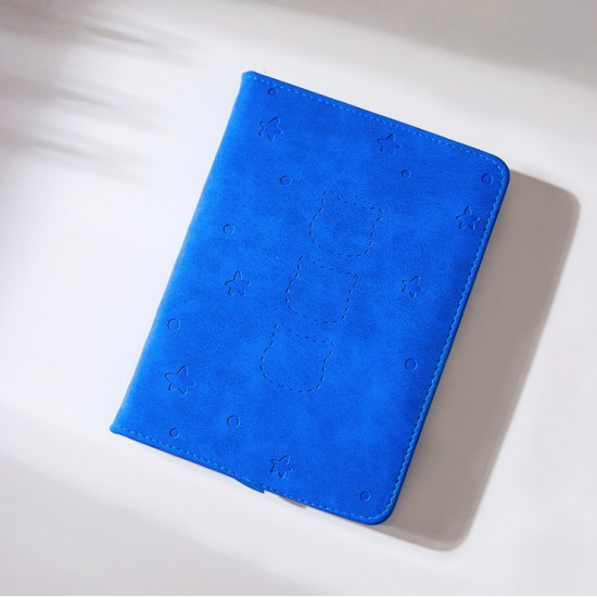 簡約PU筆記本 彩色內頁手帳本 創意多功能記事本 插畫本 筆記本