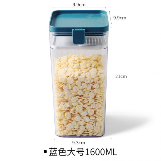 食物防潮密封罐 防潮食物分類收納盒 方形雜糧罐 食品收納盒