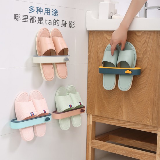 立體壁掛式拖鞋架 創意省空間室內拖鞋收納架 居家必備多功能鞋架