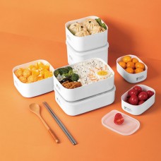 食物保鮮收納盒 野餐必備便當盒 簡約密封保鮮盒 冰箱保鮮盒