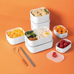 食物保鮮收納盒 野餐必備便當盒 簡約密封保鮮盒 冰箱保鮮盒