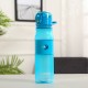 磨砂純色運動水壺 620ml塑膠運動冷水壺 彈蓋式吸管杯 運動水杯