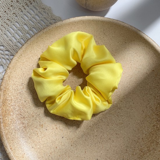 純色大腸髮圈 簡約素色百搭氣質髮圈 少女必備大腸髮圈 緞面髮束