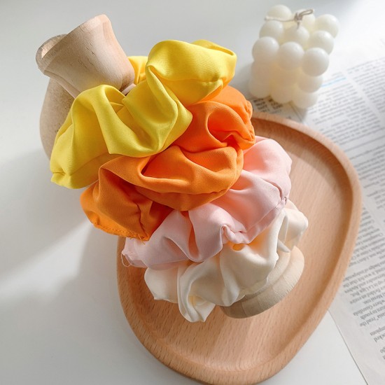 純色大腸髮圈 簡約素色百搭氣質髮圈 少女必備大腸髮圈 緞面髮束