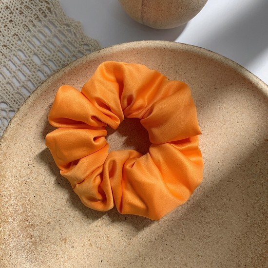 純色大腸髮圈 簡約素色百搭氣質髮圈 少女必備大腸髮圈 緞面髮束