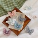 小清新蝴蝶髮夾 森林系蝴蝶造型瀏海夾 刺繡蝴蝶鴨嘴夾 小髮夾