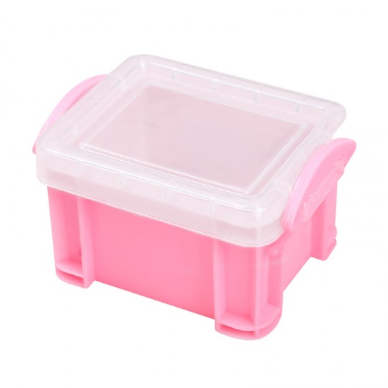 粉色迷你首飾盒 少女必備小號收納整理箱 迷你粉色糖果盒 文具收納盒