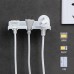 多功能牙刷掛架 壁掛式手機充電架 居家必備收納架 浴室牙刷架