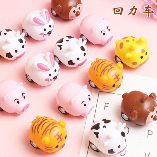 迷你動物迴力車 可愛小玩具 創意動物造型回力車 可愛動物造型小汽車 迷你動物迴力車 可愛小玩具 創意動物造型回力車 可愛動物造型小汽車