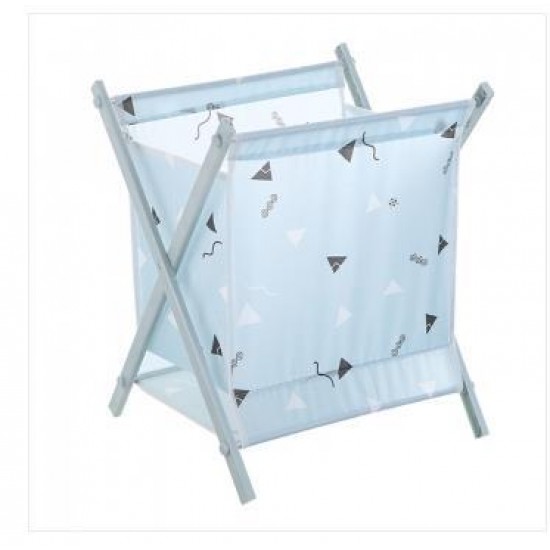 印花布藝摺疊收納籃 大容量立式折疊防水置物籃 加高收納籃