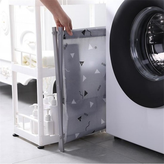 印花布藝摺疊收納籃 大容量立式折疊防水置物籃 加高收納籃