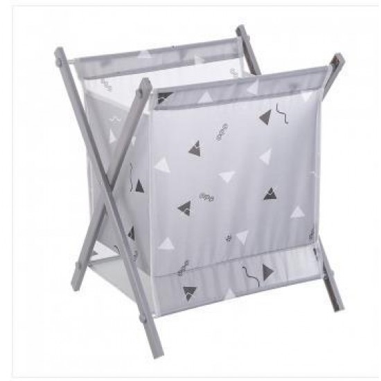 印花布藝摺疊收納籃 大容量立式折疊防水置物籃 加高收納籃