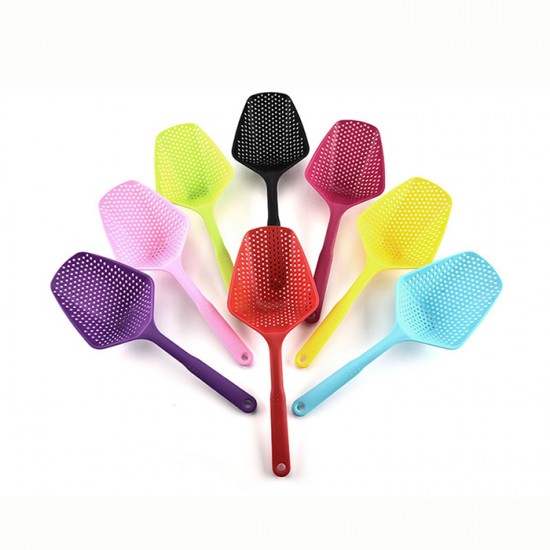 創意長柄多功能漏勺 塑膠冰鏟 造型隔水鏟子 濾網 撈麵勺