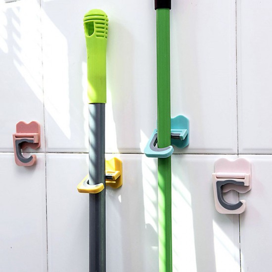 壁掛式掃具掛勾 創意多功能廚房浴室掛架 多功能拖把掛勾 置物掛鉤