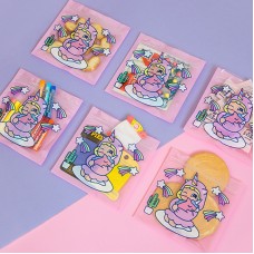 可愛女孩夾鏈袋 創意女孩印花密封袋 包裝糖果袋 包裝袋 夾鏈袋