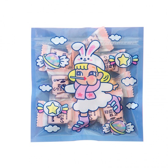 可愛女孩夾鏈袋 創意女孩印花密封袋 包裝糖果袋 包裝袋 夾鏈袋