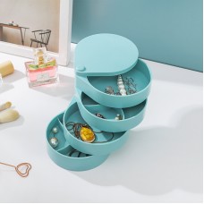 多功能旋轉首飾盒 多層耳環項鍊收納架 小飾品多層收納盒