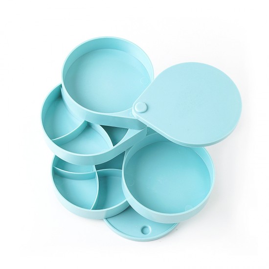 多功能旋轉首飾盒 多層耳環項鍊收納架 小飾品多層收納盒