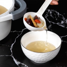 塑膠過濾湯匙 創意長柄分離碎渣湯匙 廚房必備塑膠大湯匙 塑膠過濾湯匙 創意長柄分離碎渣湯匙 廚房必備塑膠大湯匙