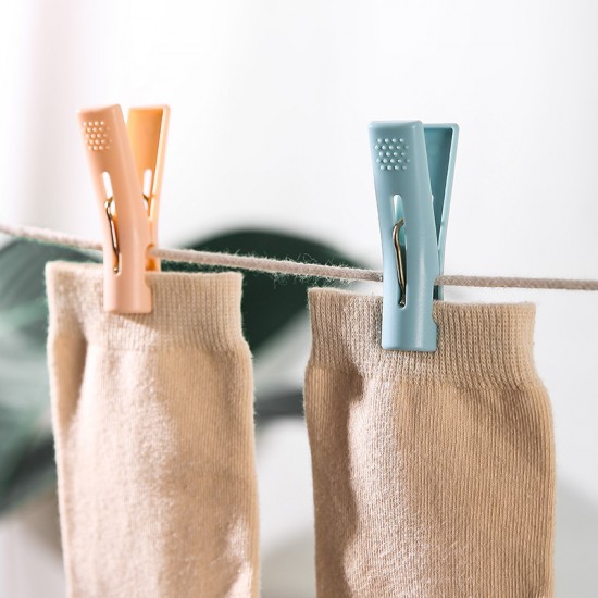 撞色多用途衣夾 創意塑膠防風曬衣夾 可站立衣夾 北歐風夾子 10個裝