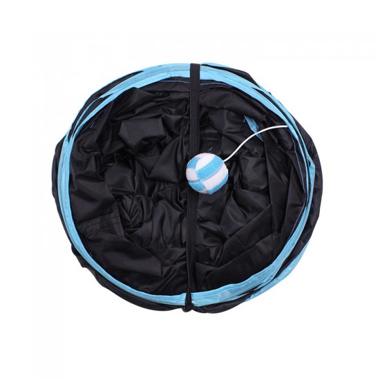 可折疊寵物通道玩具 三通造型貓咪狗狗隧道玩具 益智貓咪山洞玩具