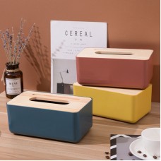 簡約木蓋抽取式面紙盒 北歐風桌面衛生紙收納盒 創意車用抽取面紙盒