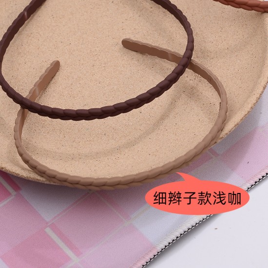 磨砂辮子髮箍 簡約百搭辮子造型髮箍 磨砂時尚少女髮箍