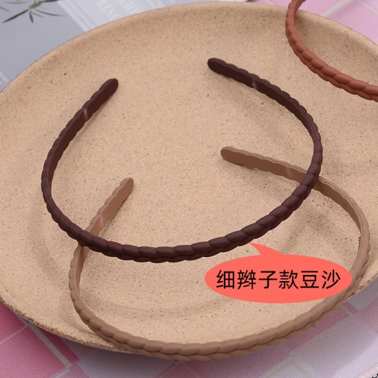 磨砂辮子髮箍 簡約百搭辮子造型髮箍 磨砂時尚少女髮箍