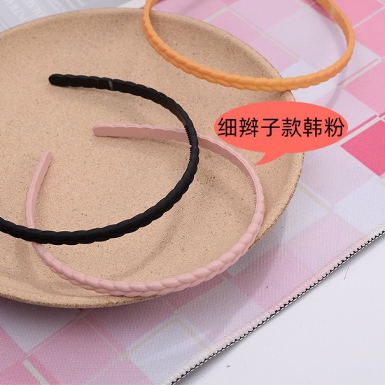 磨砂辮子髮箍 簡約百搭辮子造型髮箍 磨砂時尚少女髮箍