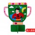 父親節禮物 幼兒園益智創意粘貼 不織布材料包 兒童手工DIY獎杯 父親節禮物 幼兒園益智創意粘貼 不織布材料包 兒童手工DIY獎杯
